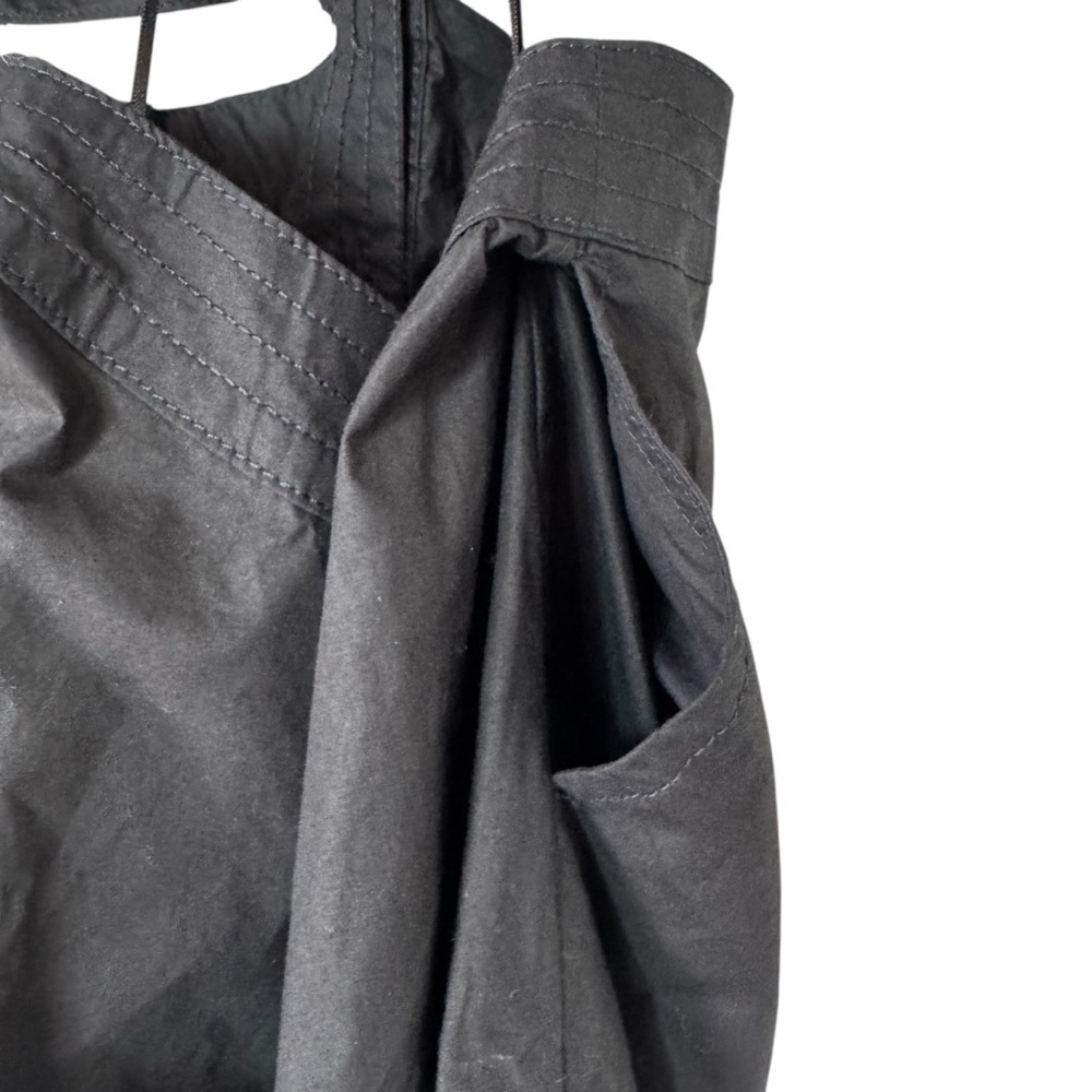 NWT Banana Republic Sleeveless Cut Out Poplin Midi Button Up Black Dress Size 4P - Picture 6 of 15